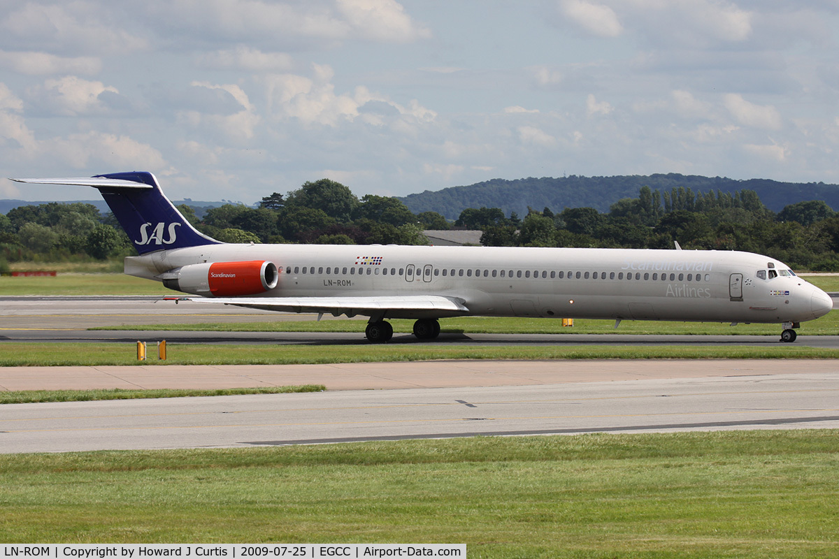 LN-ROM, 1991 McDonnell Douglas MD-81 (DC-9-81) C/N 53008, Scandinavian Airlines.