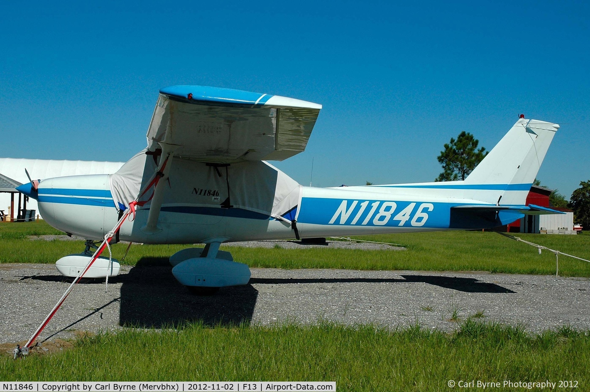 N11846, 1974 Cessna 150L C/N 15075672, Parked at Shell Creek Airpark.