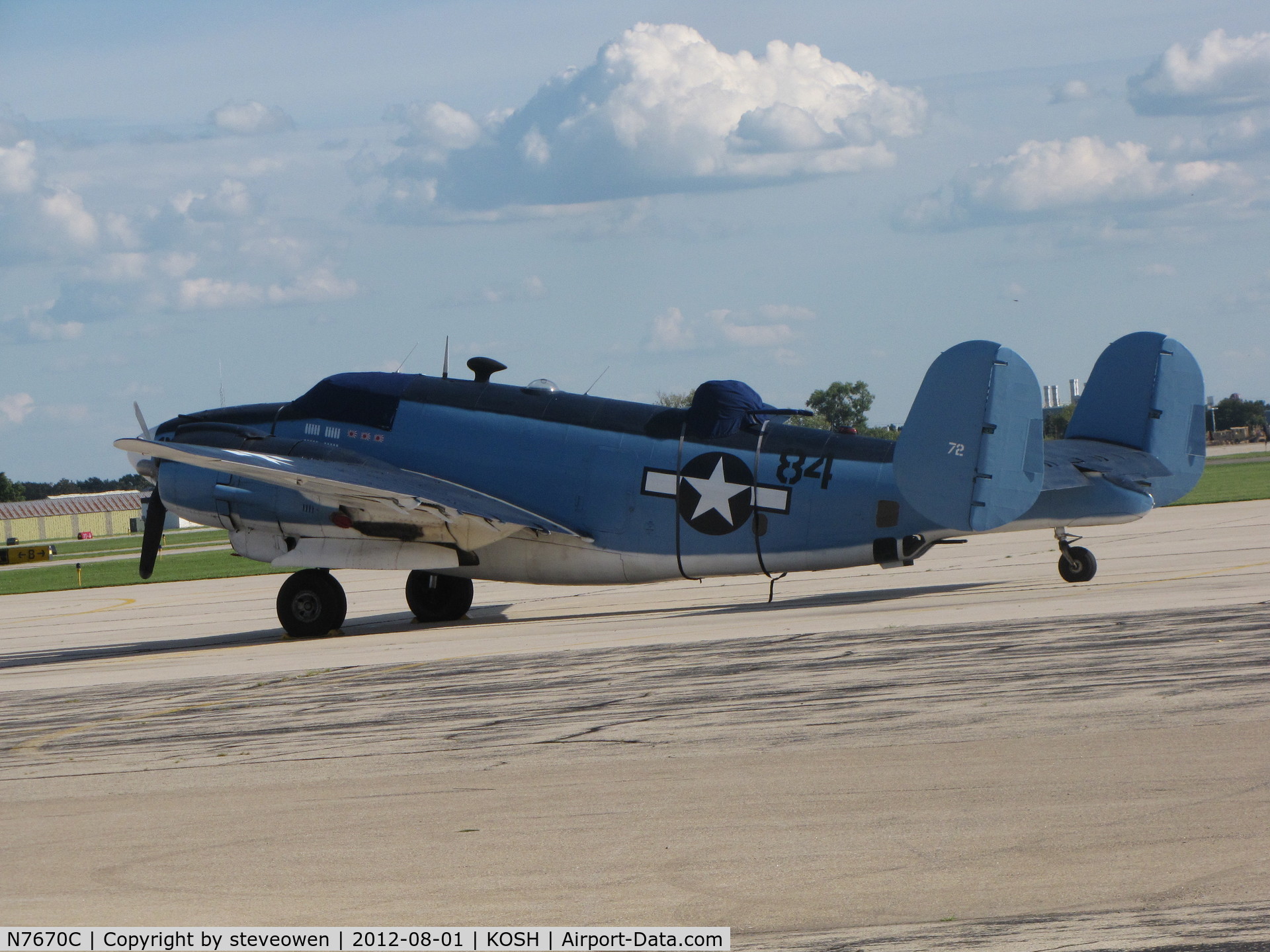 N7670C, 1945 Lockheed PV-2 Harpoon C/N 15-1438, Basler FBO