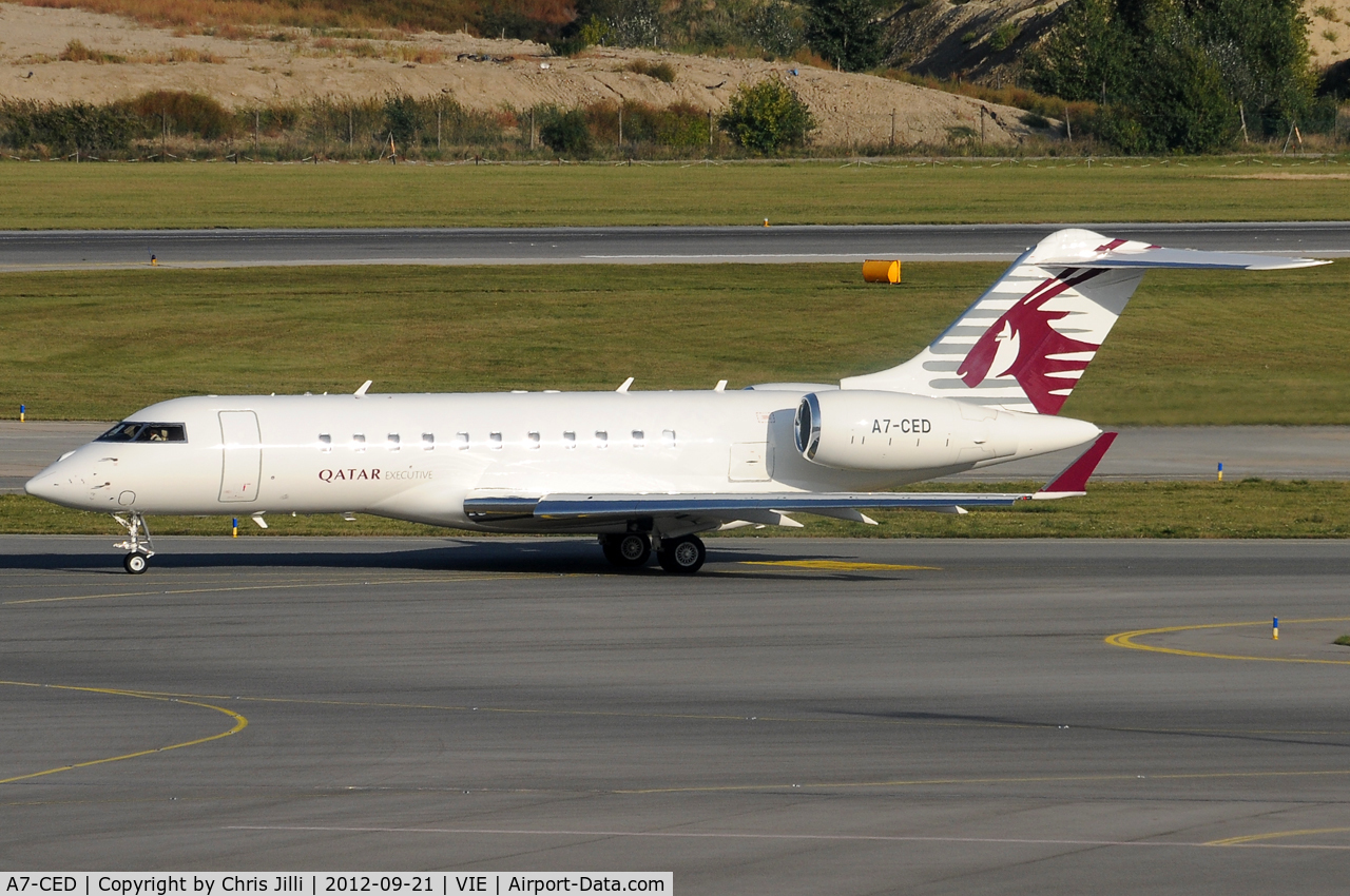 A7-CED, 2009 Bombardier BD-700-1A11 Global 5000 C/N 9370, Qatar Executive