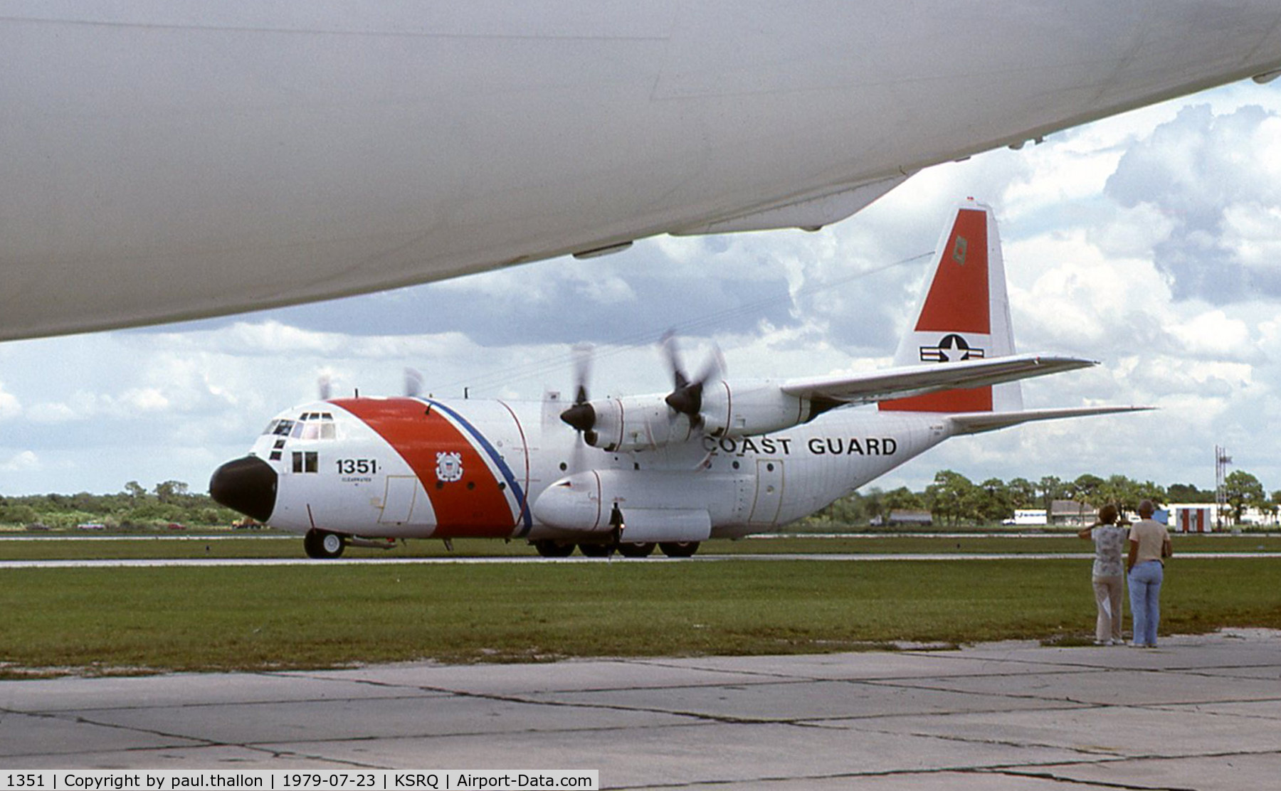 1351, Lockheed HC-130B Hercules C/N 3773, HC-130B from Clearwater crew training at Sarasota.