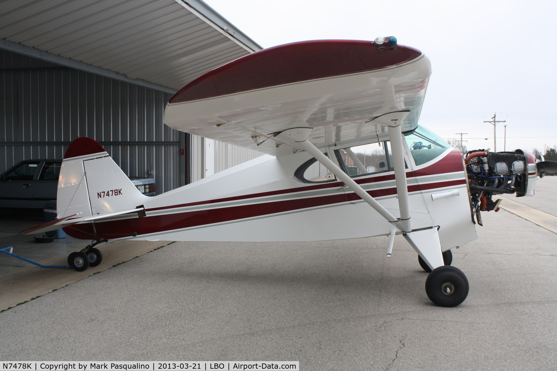 N7478K, 1950 Piper PA-20 Pacer C/N 20-392, Piper PA-20