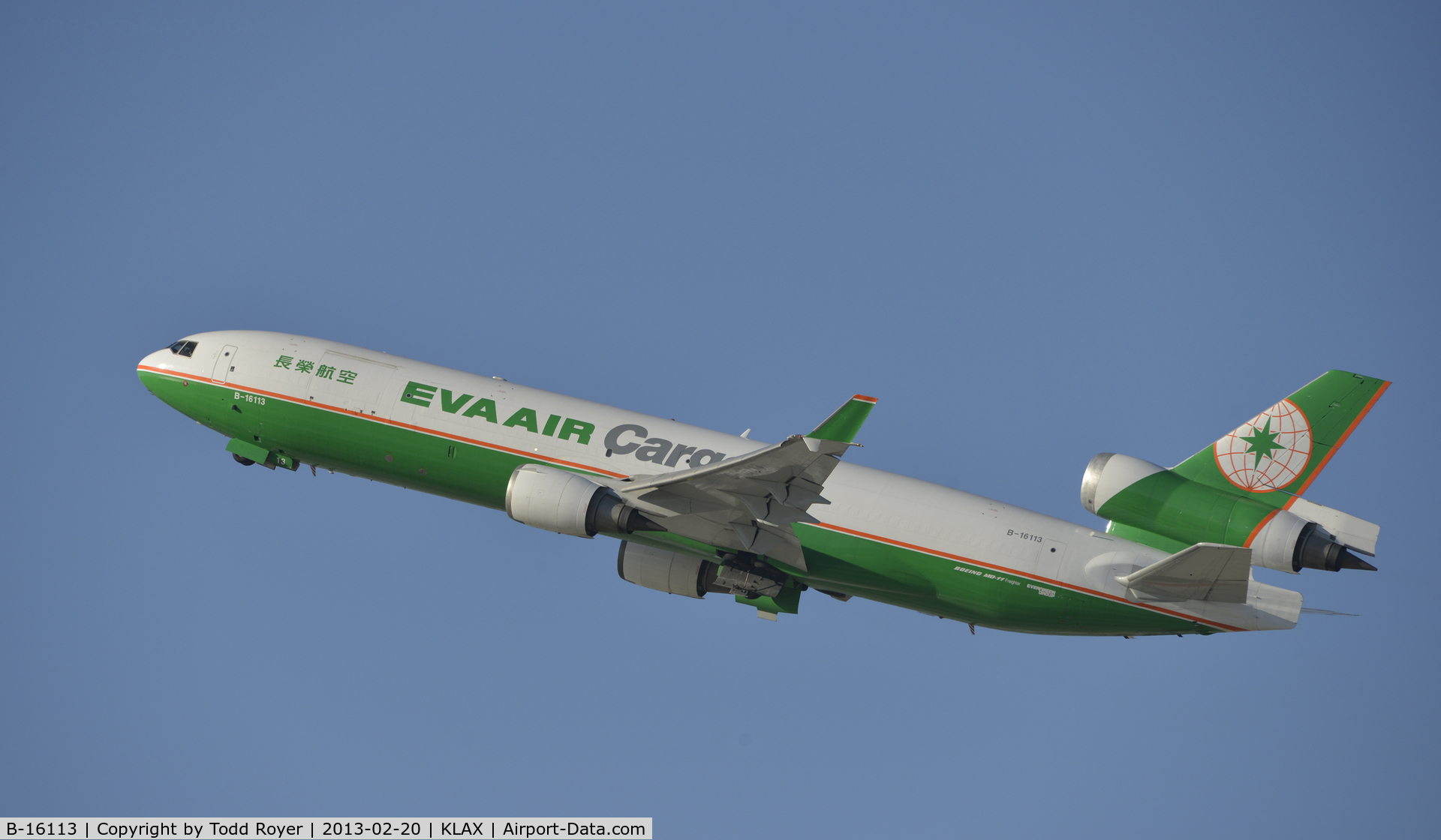 B-16113, 1999 McDonnell Douglas MD-11F C/N 48790, Departing LAX