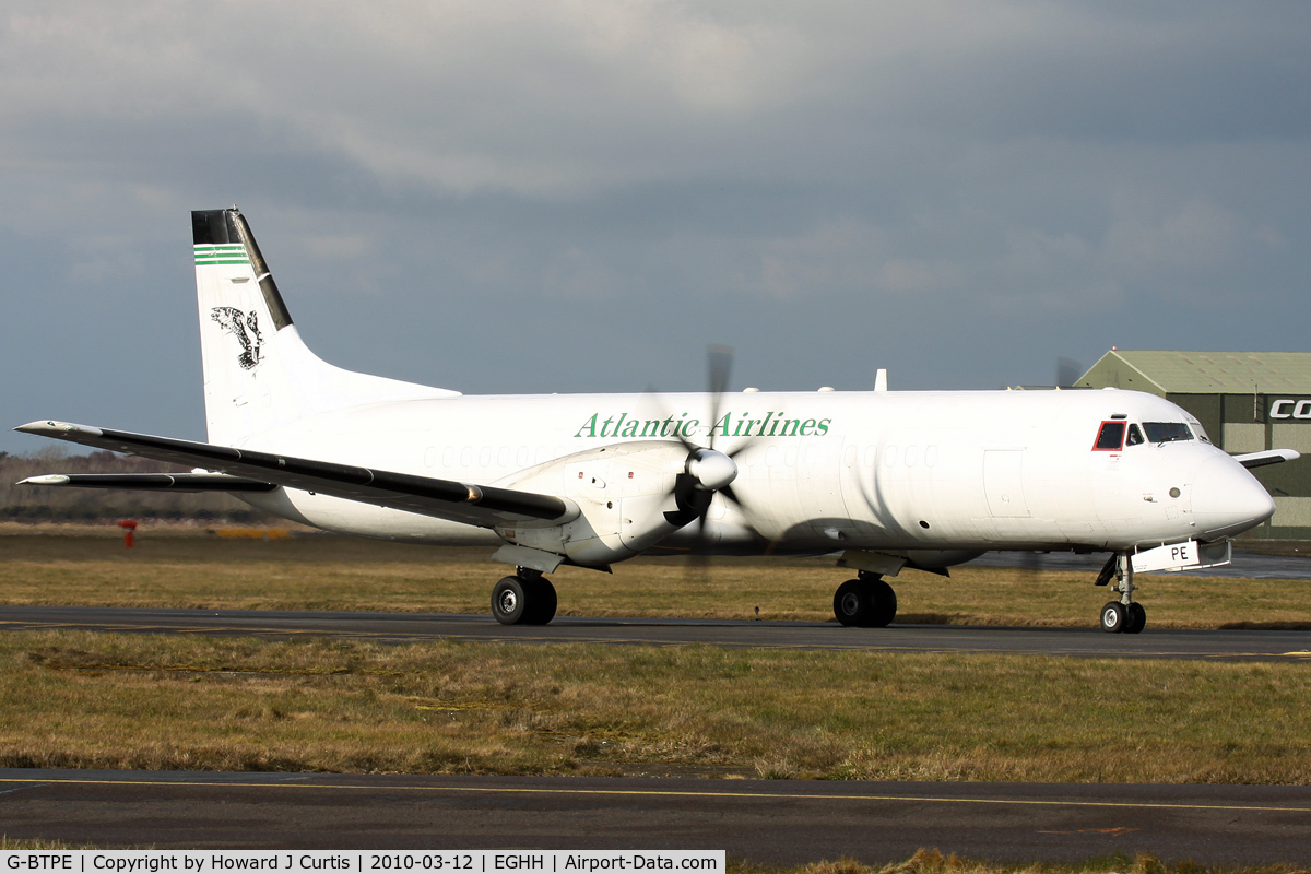 G-BTPE, 1989 British Aerospace ATP C/N 2012, Atlantic Airlines.