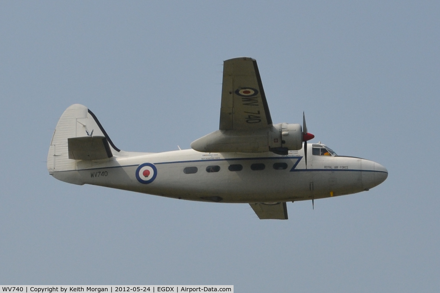WV740, 1955 Hunting Percival P-66 Pembroke C1 C/N PAC/66/027, Taken at St Athan