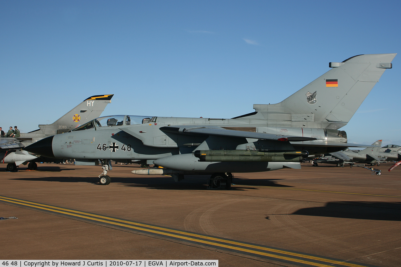 46 48, Panavia Tornado ECR C/N 881/GS281/4348, At RIAT 2010. Luftwaffe.