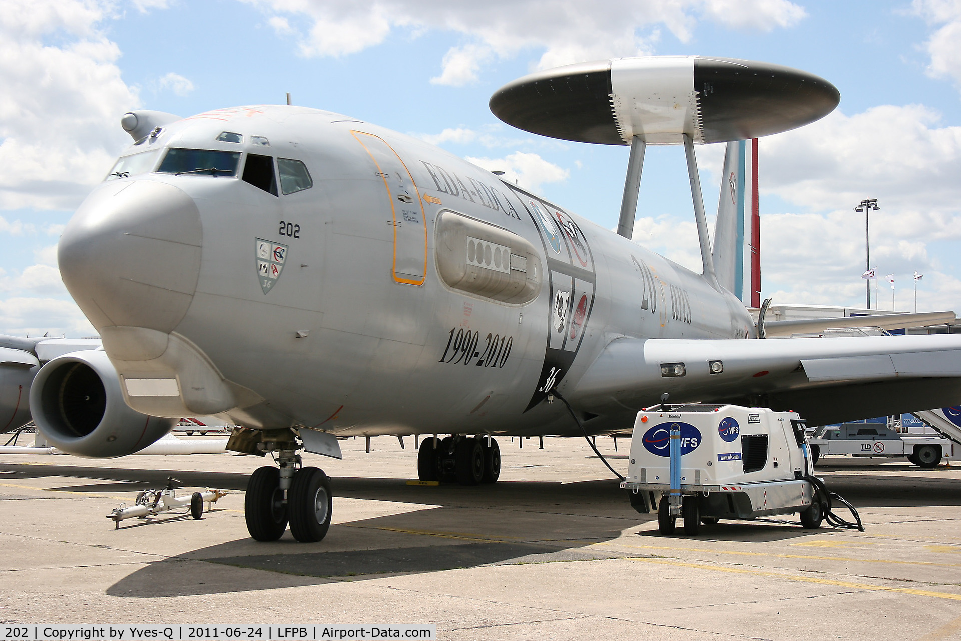 202, 1990 Boeing E-3F (707-300) Sentry C/N 24116, French Air Force Boing E-3F SDCA, Static display, Paris Le Bourget Airport (LFPB-LBG) Air show 2011