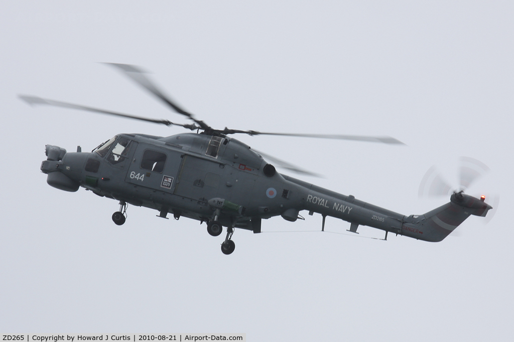 ZD265, 1983 Westland Lynx HMA.8 C/N 303, At the Bournemouth Air Festival. 644/702 NAS.