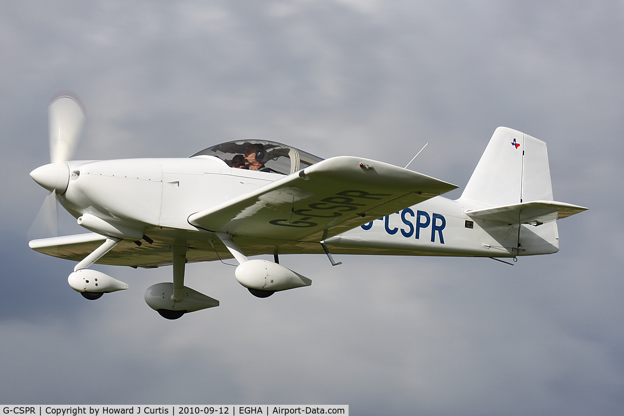 G-CSPR, 2000 Vans RV-6A C/N 25584, Privately owned.