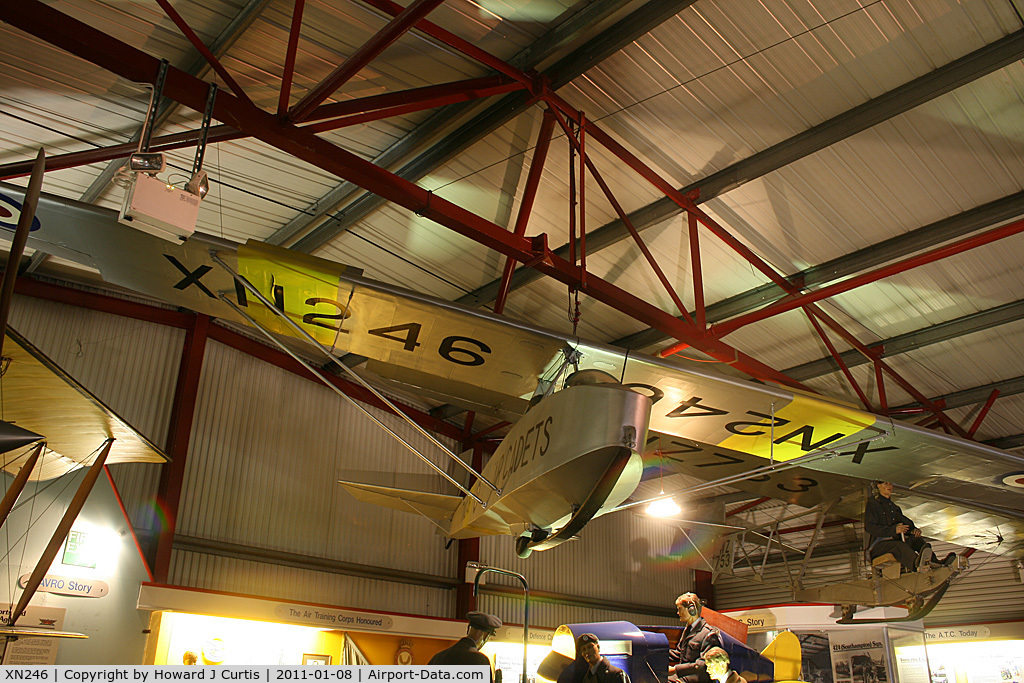 XN246, Slingsby T-31B Cadet TX.3 C/N 1185, Preserved at the Solent Sky Museum, Southampton.