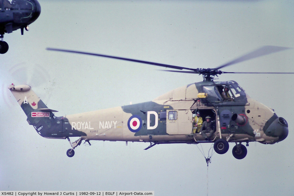 XS482, 1963 Westland Wessex HU.5 C/N WA156, Coded A-D, at the Farnborough Air Show.