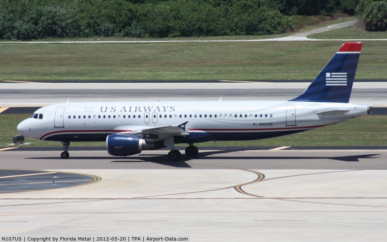 N107US, 1999 Airbus A320-214 C/N 1052, US Airways A320