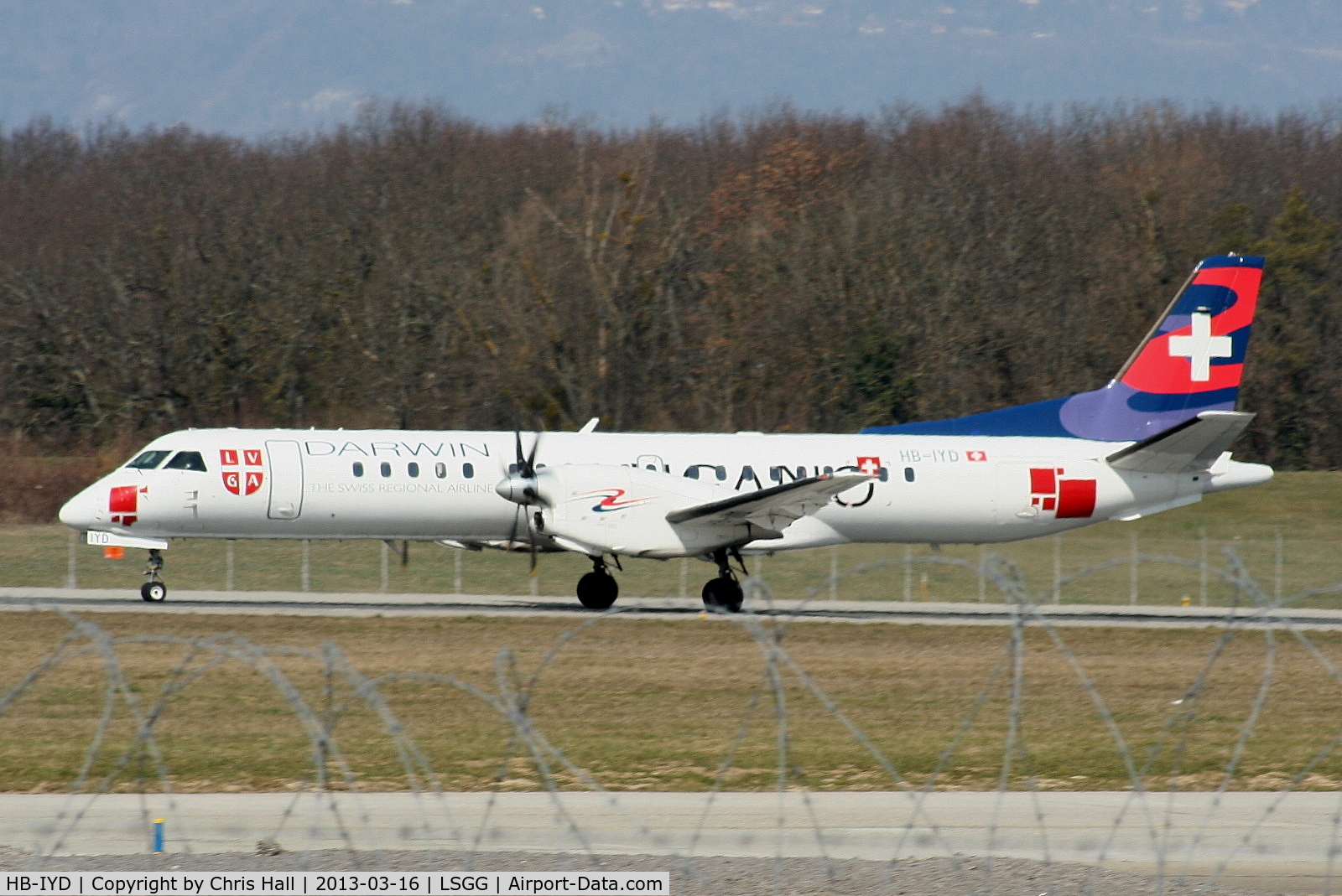 HB-IYD, 1998 Saab 2000 C/N 2000-059, Darwin Airline