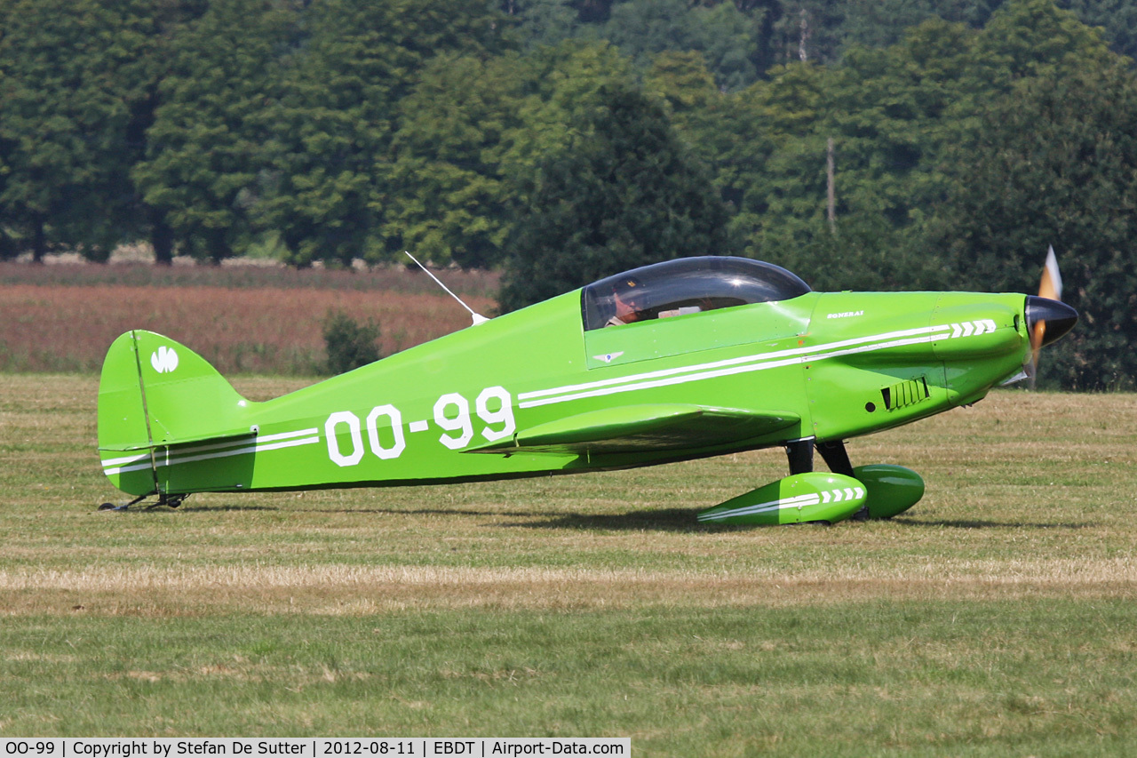OO-99, 1983 Monnett Sonerai II-L C/N 919, Schaffen Fly-in 2012.
