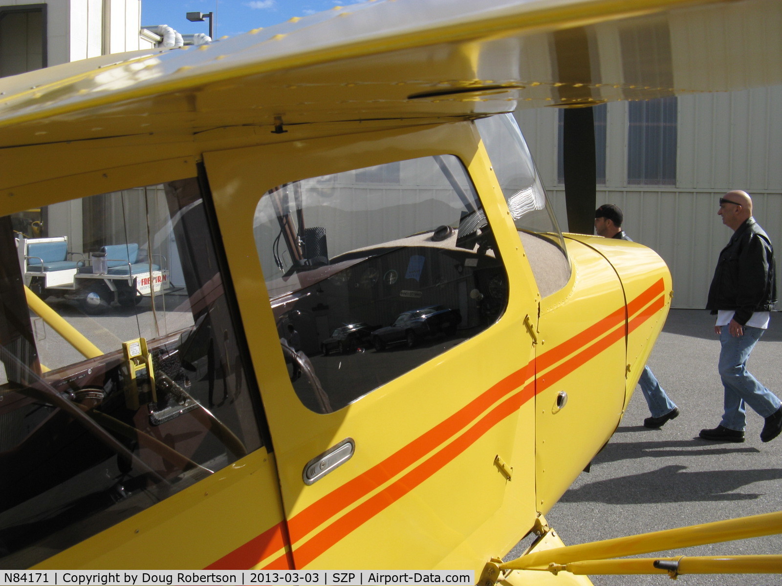 N84171, 1946 Aeronca 7AC Champion C/N 7AC-2859, 1946 Aeronca 7AC CHAMPION, Continental A&C65 65 Hp, panel at Aviation Museum of Santa Paula ramp