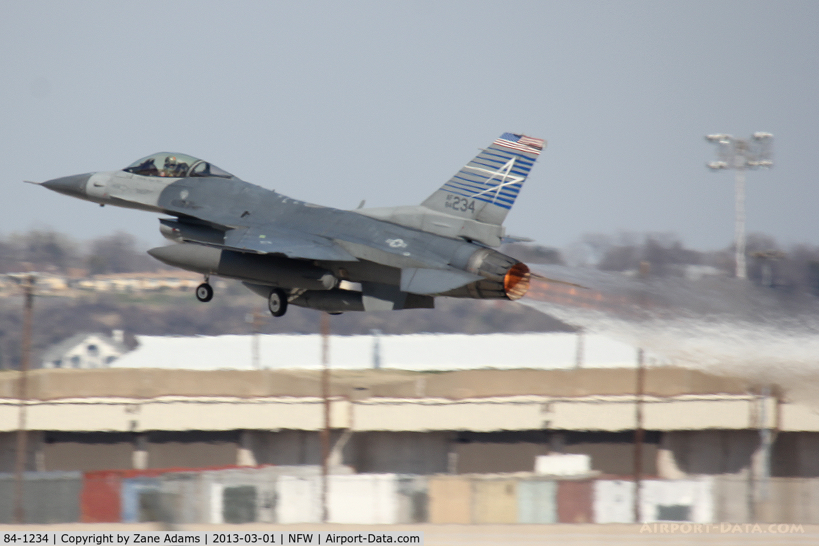 84-1234, 1984 General Dynamics F-16C Fighting Falcon C/N 5C-71, Lockheed test flight F-16 at NAS Fort Worth
