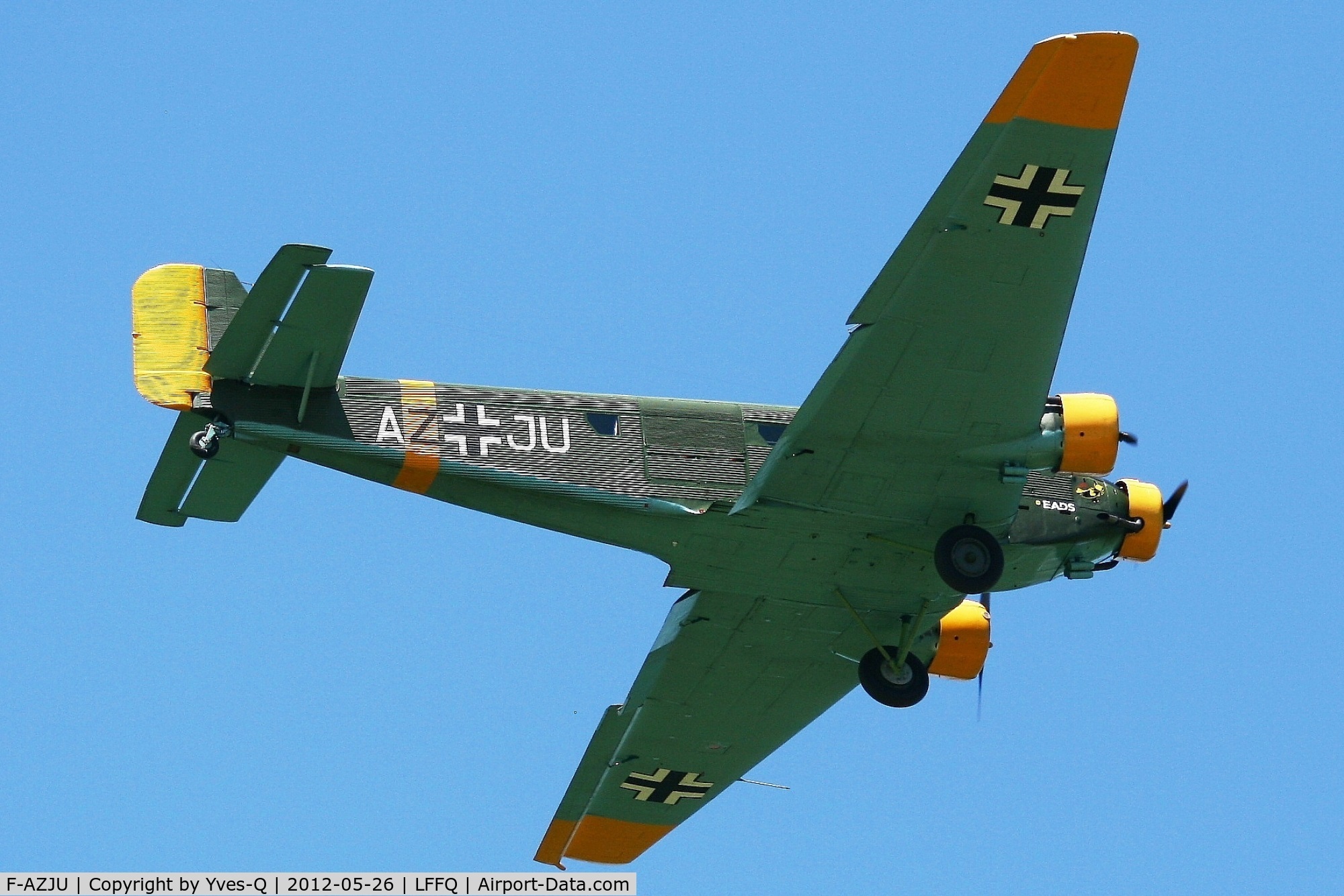 F-AZJU, 1952 Junkers (CASA) 352L (Ju-52) C/N 103, Junkers JU52-3M, La Ferte-Alais Airfield (LFFQ)