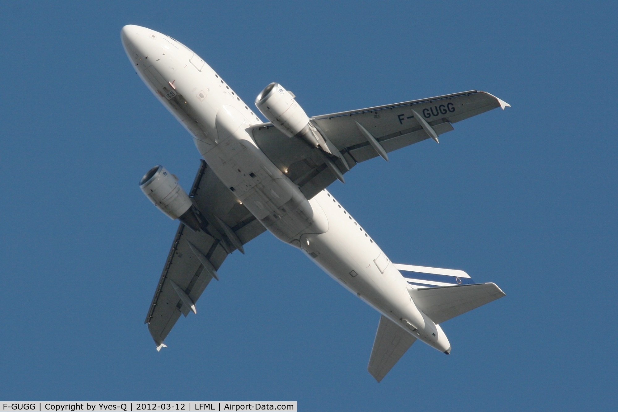 F-GUGG, 2004 Airbus A318-111 C/N 2317, Airbus A318-111, Air France, Take off rwy 13L, Marseille-Marignane Airport (LFML-MRS)