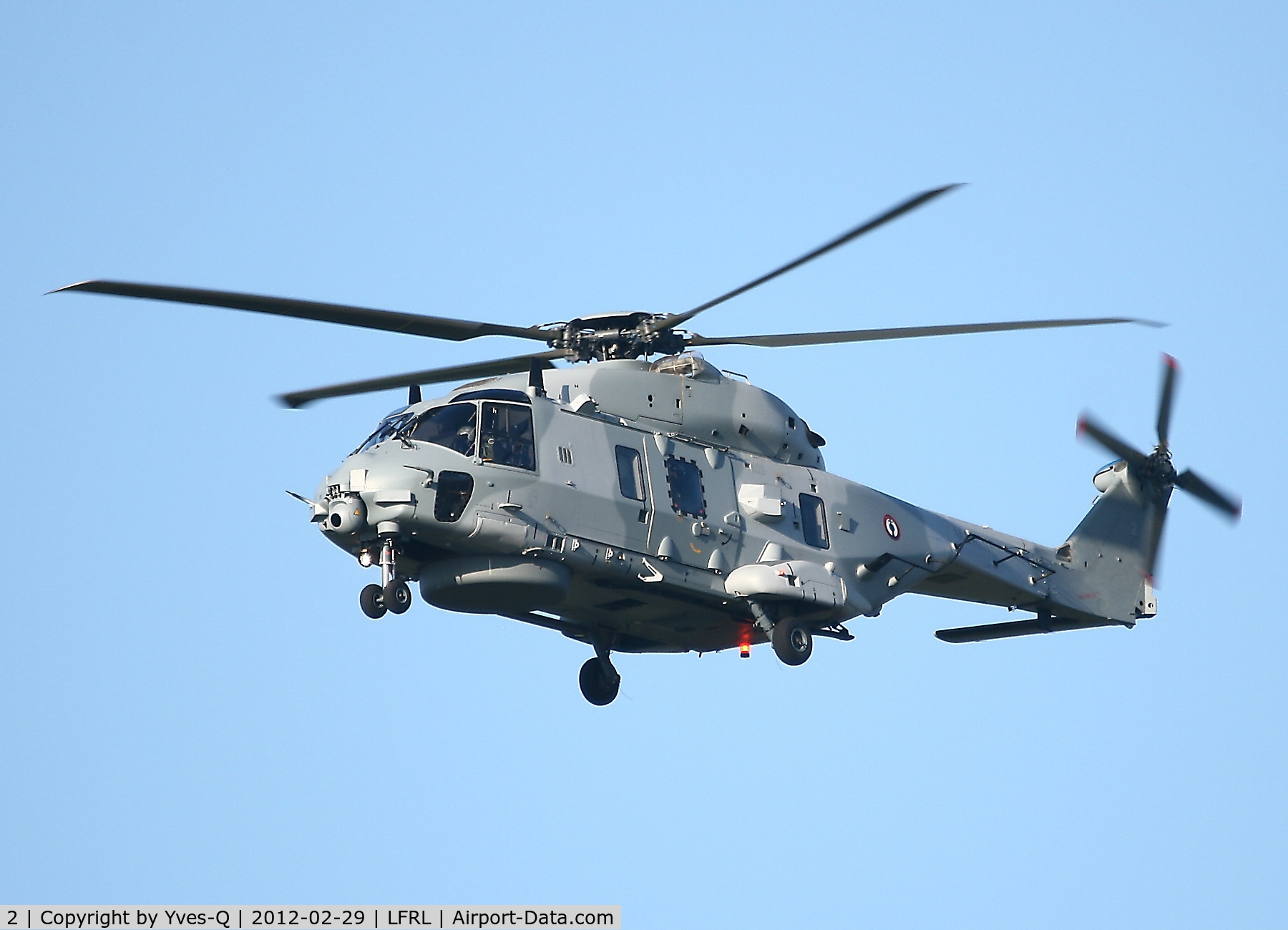 2, NHI NH-90 NFH Caiman C/N NFRS 02, French Navy NHIndustries NH90 NFH (NATO Frigate Helicopter) Caïman, Short approach rwy 23, Lanveoc Poulmic Naval Air Base (LFRL)