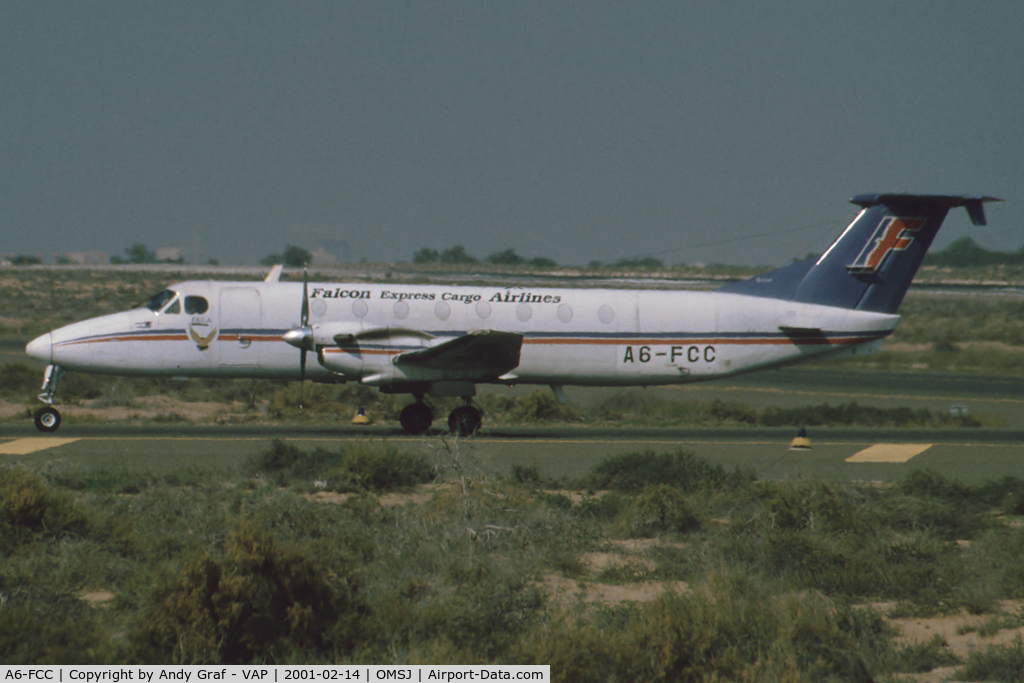 A6-FCC, 1989 Beech 1900C-1 C/N UC-68, Falcon Express Cargo B1900