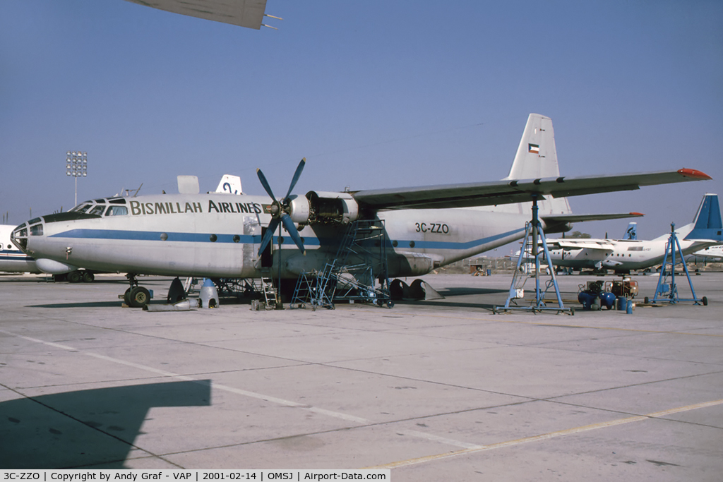 3C-ZZO, 1960 Antonov An-8 C/N 53440, Bishmillah Airlines AN8