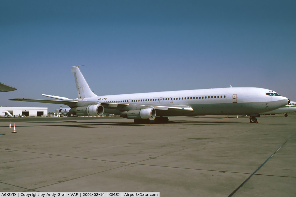 A6-ZYD, 1973 Boeing 707-3J6C C/N 20718, Boeing 707-300