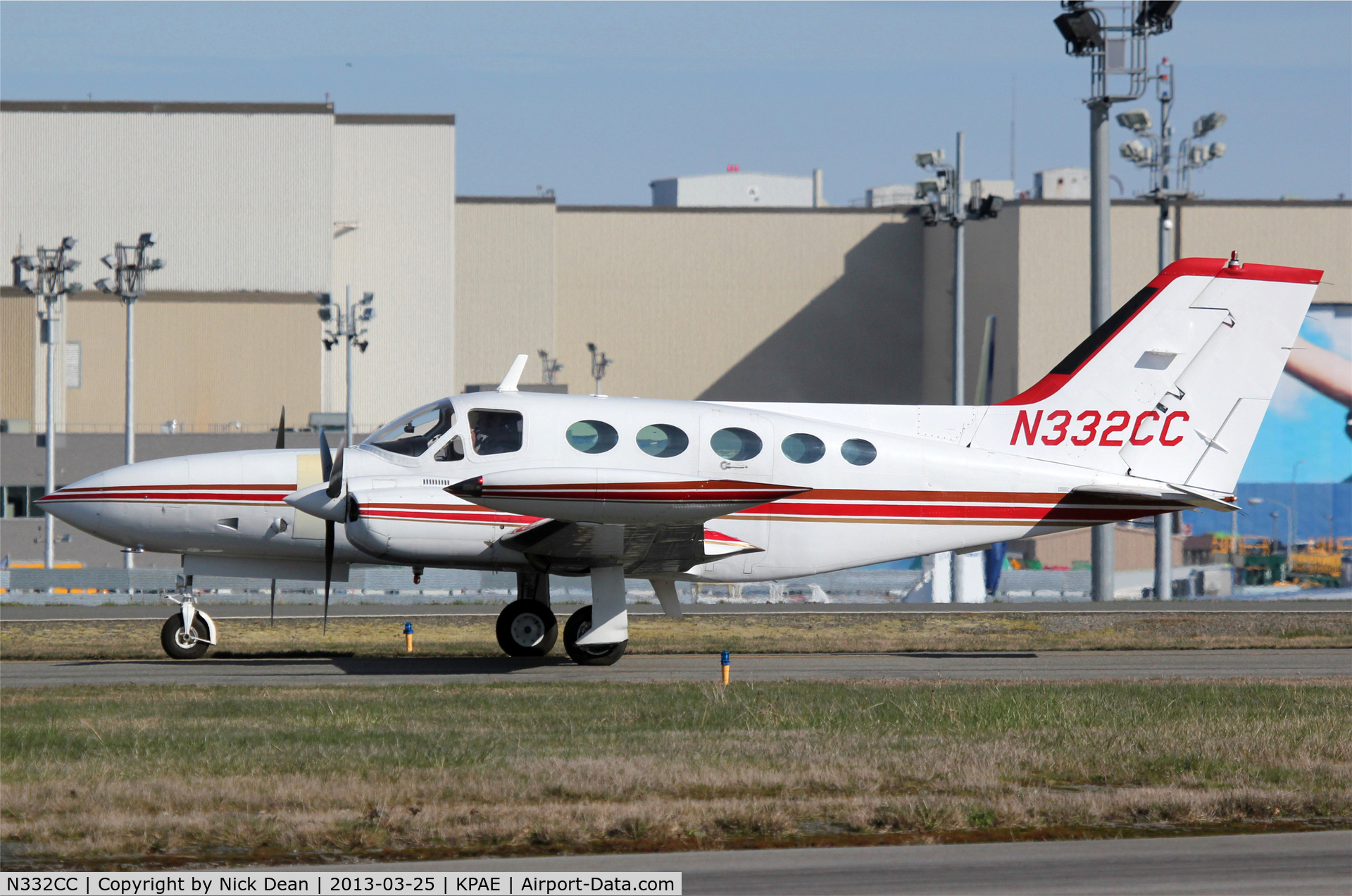 N332CC, 1974 Cessna 421B Golden Eagle C/N 421B0578, KPAE/PAE Instructional airframe at Everett Community College.