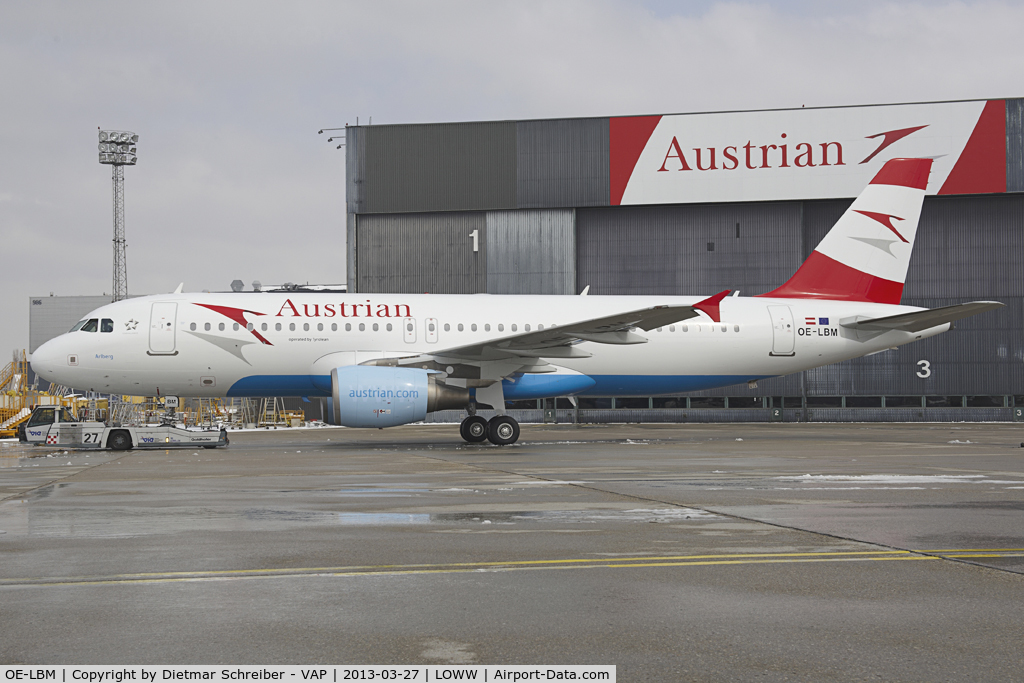 OE-LBM, 2001 Airbus A320-214 C/N 1504, Austrian Airlines Airbus 320