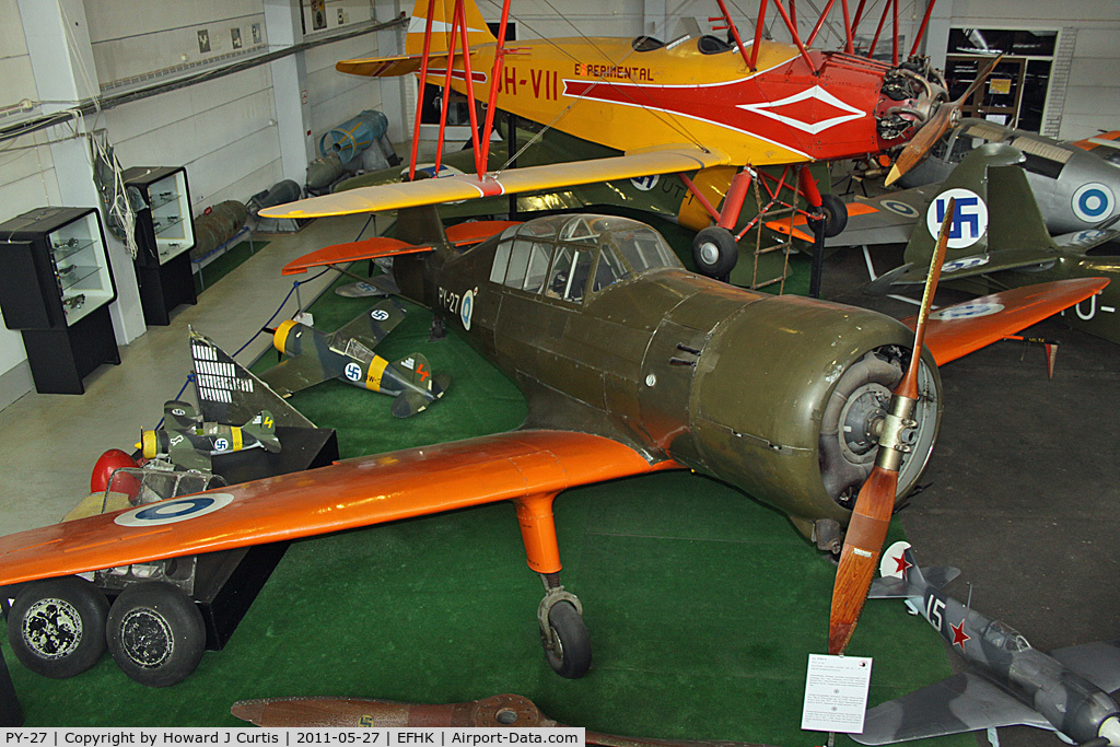 PY-27, 1941 Valtion Pyry II C/N 26, Ex Finnish Air Force. On display at the Finnish Aviation Museum (Suomen Ilmailumuseo).