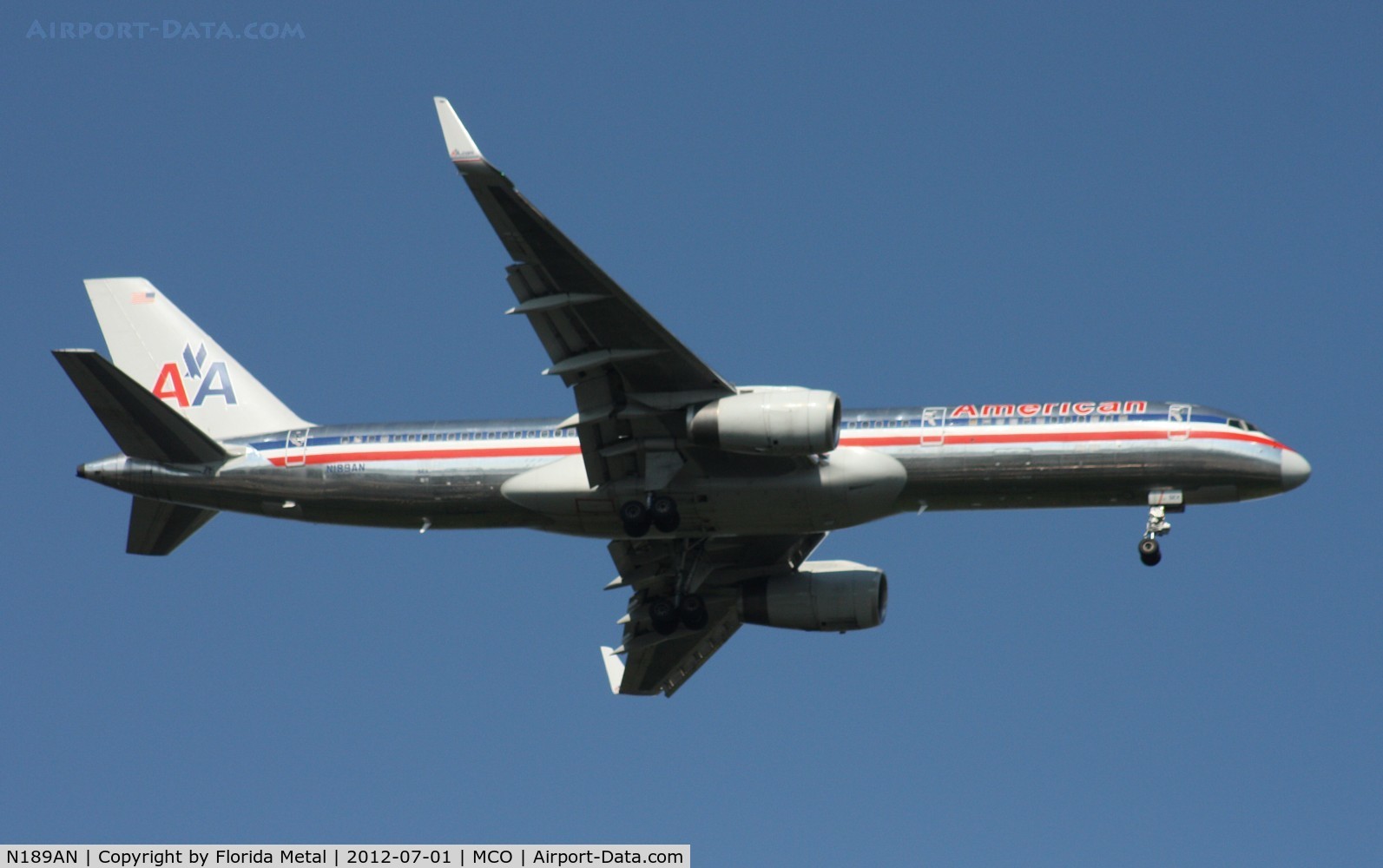 N189AN, 2001 Boeing 757-223 C/N 32383, American 757