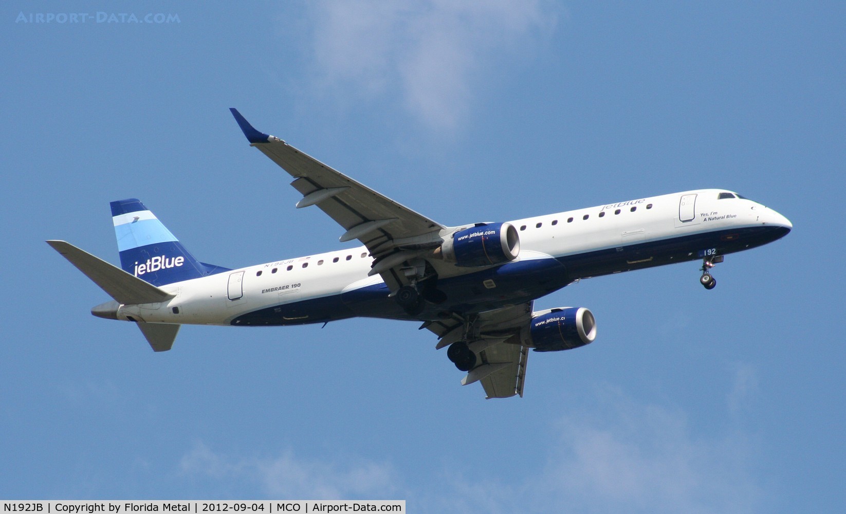 N192JB, 2005 Embraer 190AR (ERJ-190-100IGW) C/N 19000014, Jet Blue E190