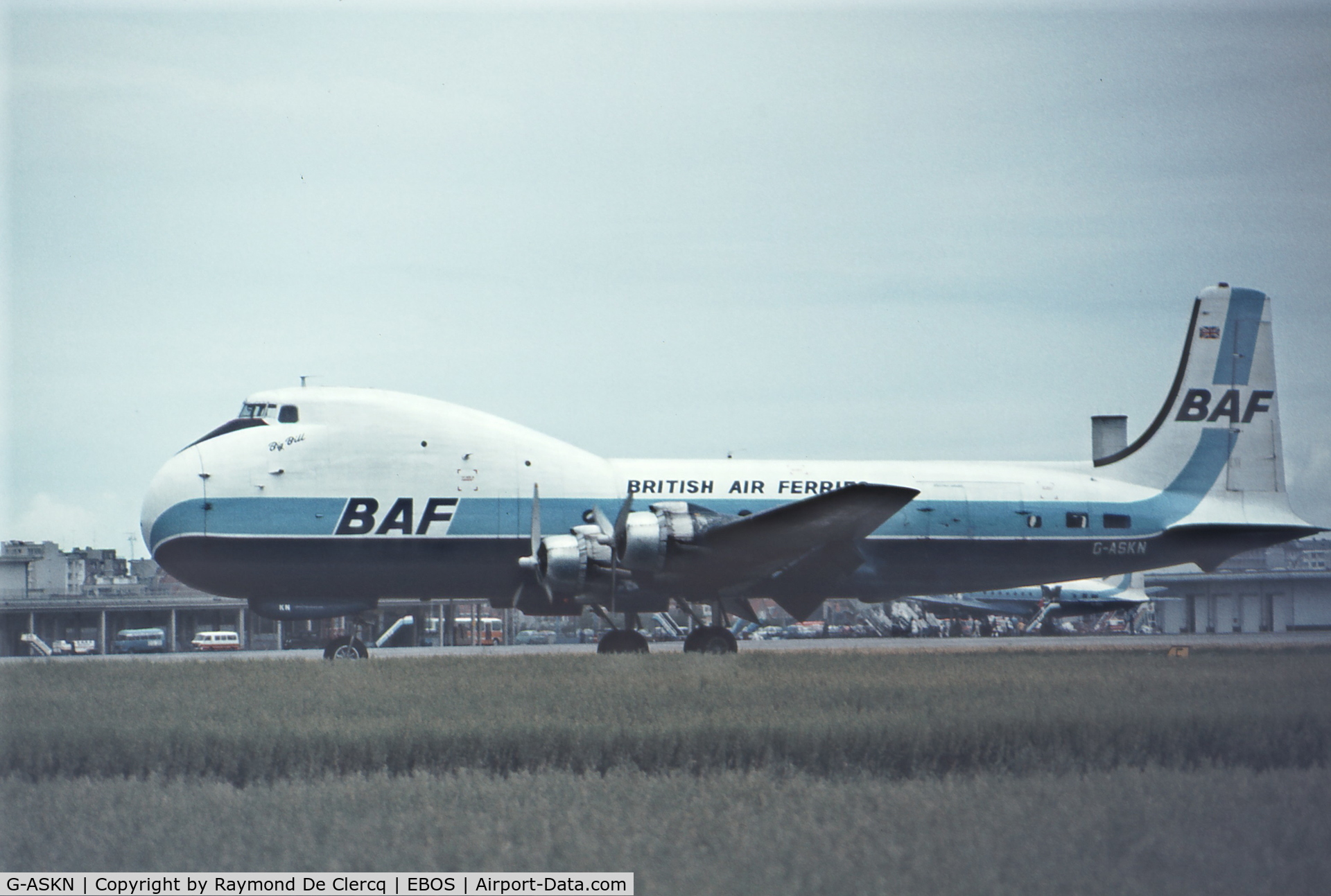 G-ASKN, 1964 Aviation Traders ATL-98 Carvair C/N 3058/ATL98/13, Mid-seventies