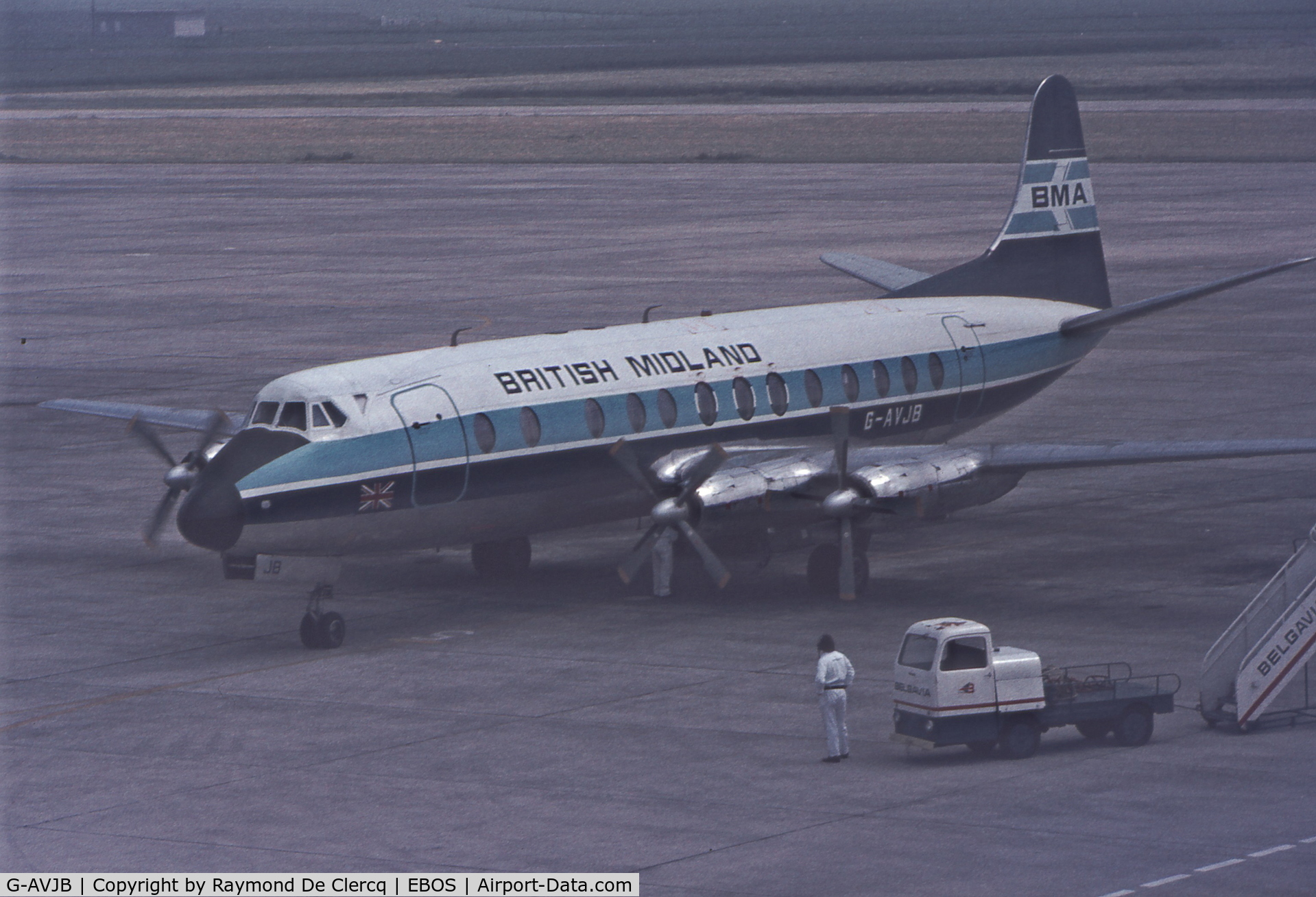 G-AVJB, 1959 Vickers Viscount 815 C/N 375, Mid-seventies