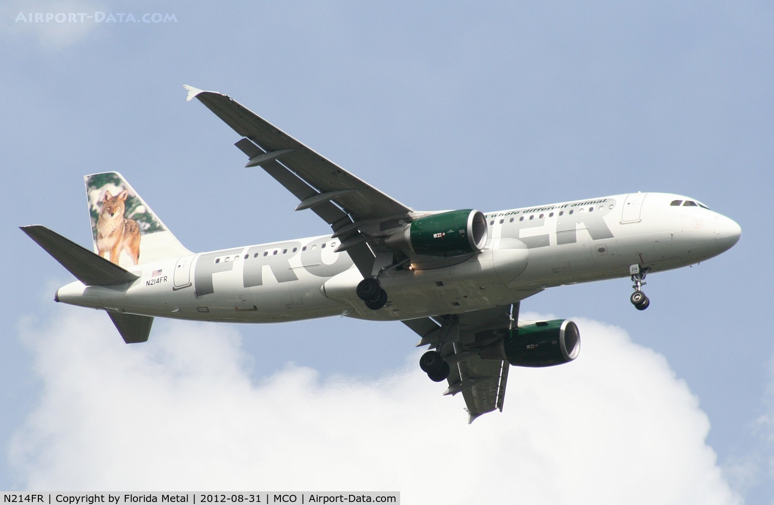 N214FR, Airbus A320-214 C/N 4727, Carl the Coyotte Frontier A320