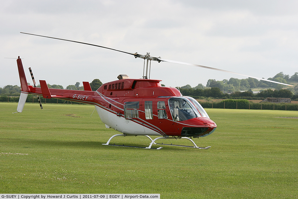 G-SUEY, 1981 Bell 206L-1 LongRanger II C/N 45612, At the Air Day. Giving helicopter rides.