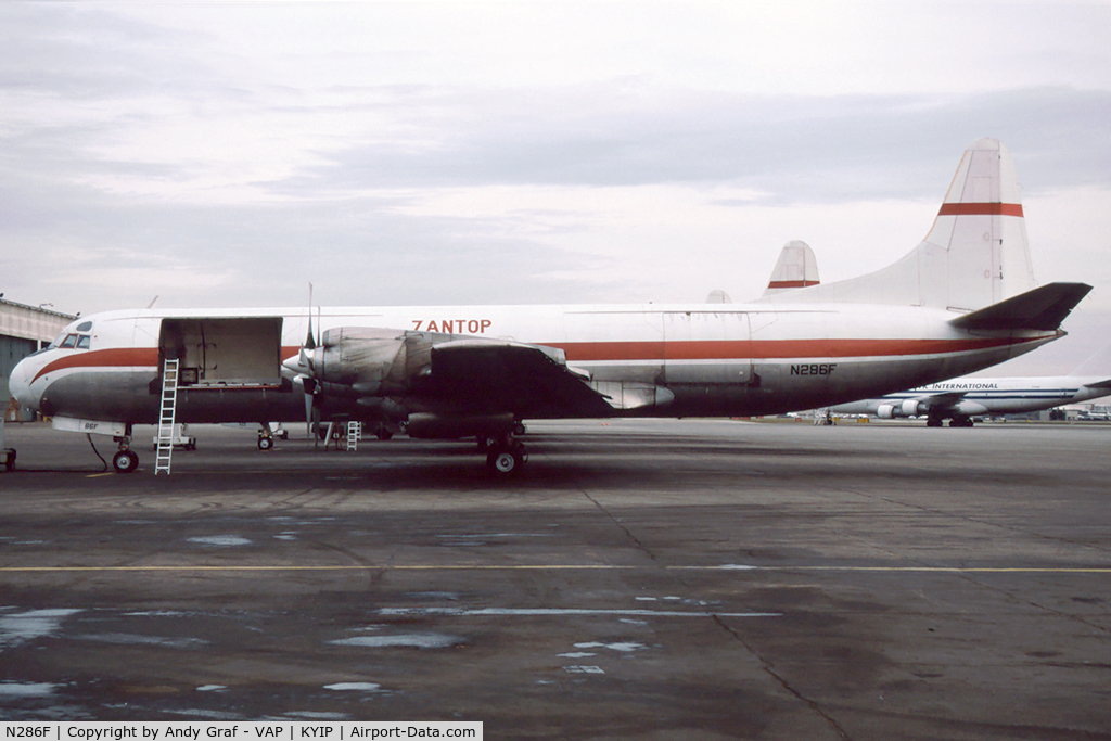 N286F, 1960 Lockheed L-188A(F) Electra C/N 1146, Zantop L-188