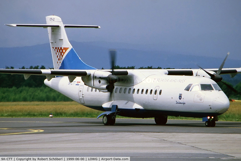 9A-CTT, 1992 ATR 42-312QC C/N 317, 9A-CTT @ LOWG