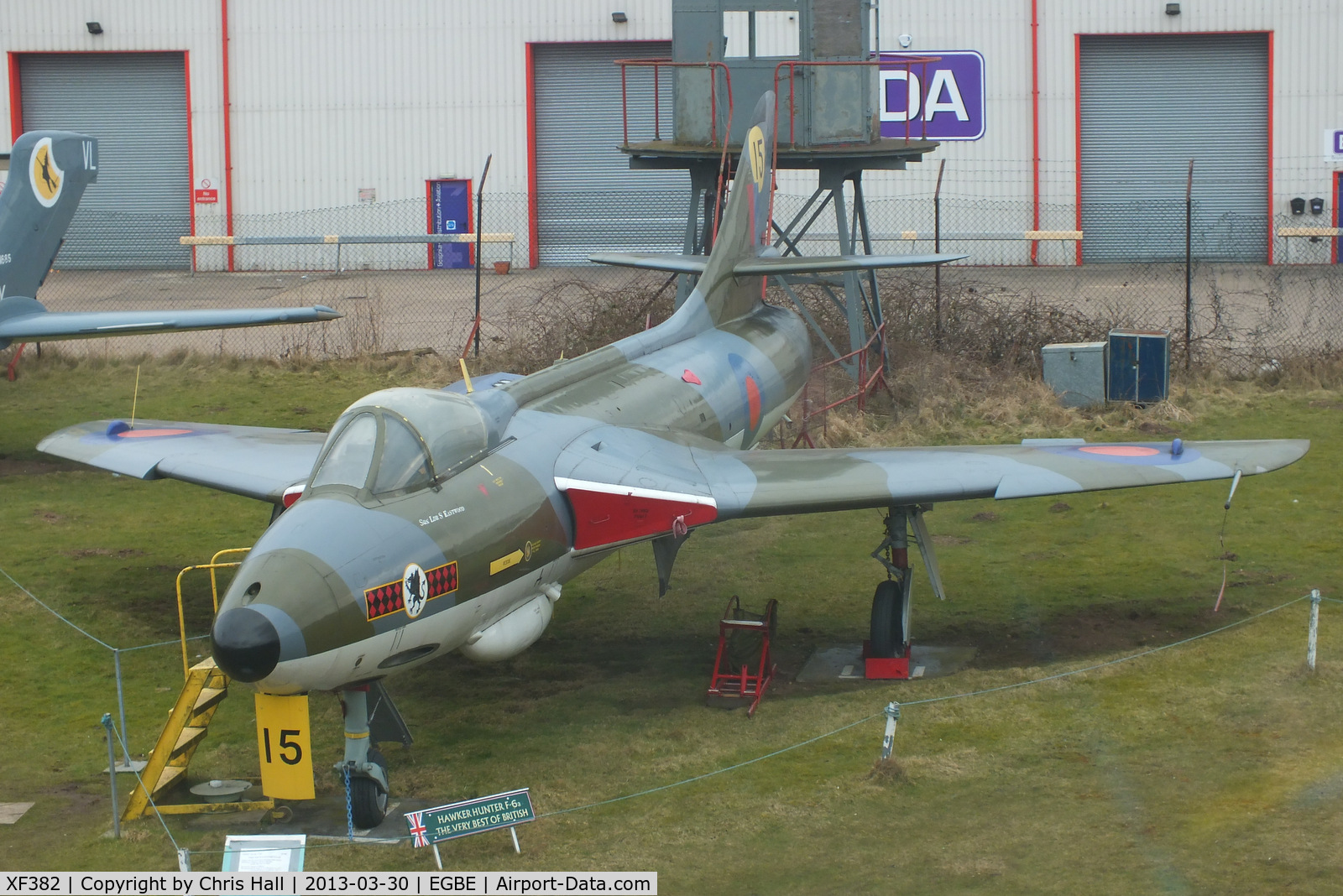 XF382, 1956 Hawker Hunter F.6A C/N S4/U/3282, preserved at the Midland Air Museum