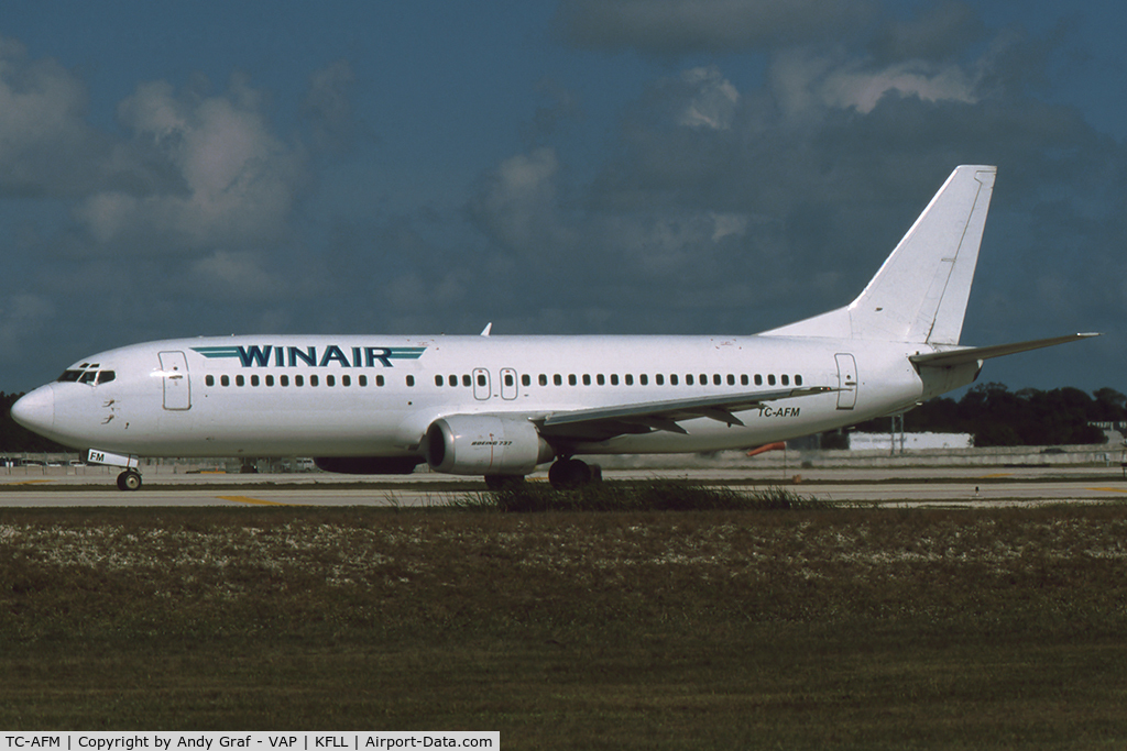 TC-AFM, 1992 Boeing 737-4Q8 C/N 26279, Winair 737-400