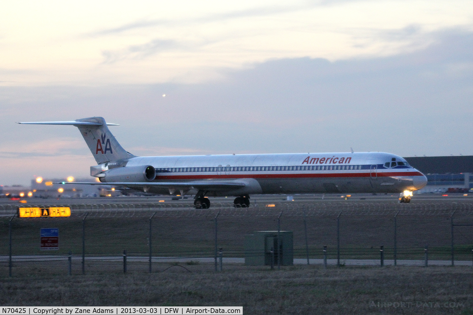 N70425, 1986 McDonnell Douglas MD-82 (DC-9-82) C/N 49337, American Airlines at DFW Airport