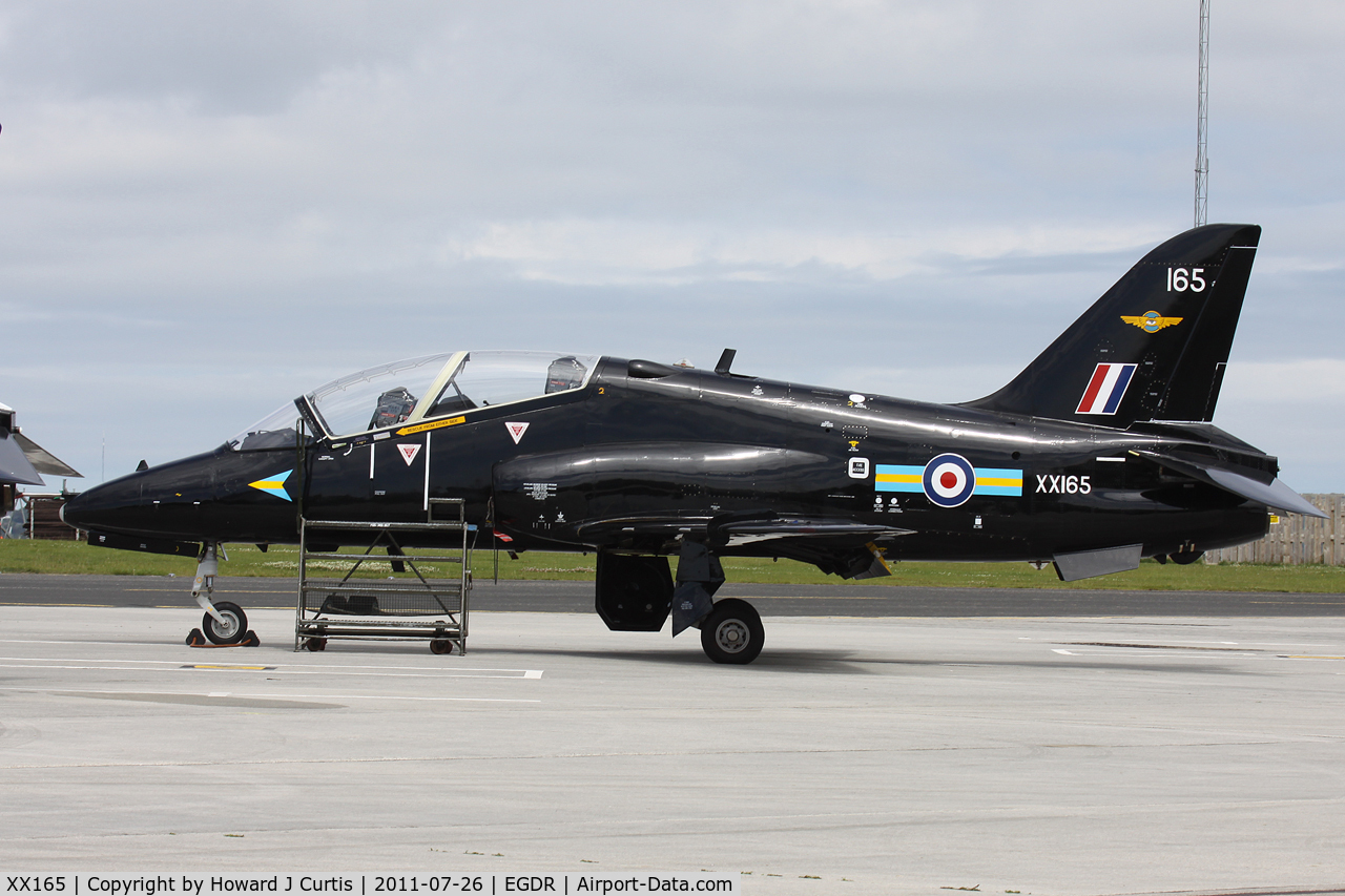 XX165, 1976 Hawker Siddeley Hawk T.1 C/N 012/312012, Operated by FRADU although wearing 208(R) Sqn RAF markings.