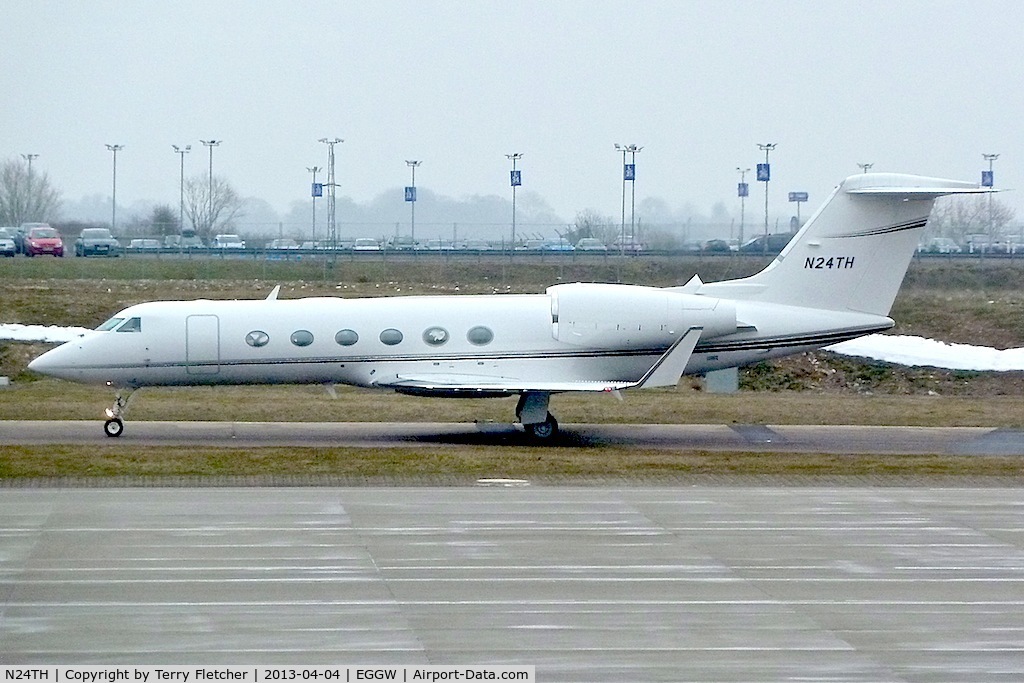N24TH, 2007 Gulfstream Aerospace GIV-X (G450) C/N 4071, 2007 Gulfstream Aerospace GIV-X (G450), c/n: 4071 arriving at Luton
