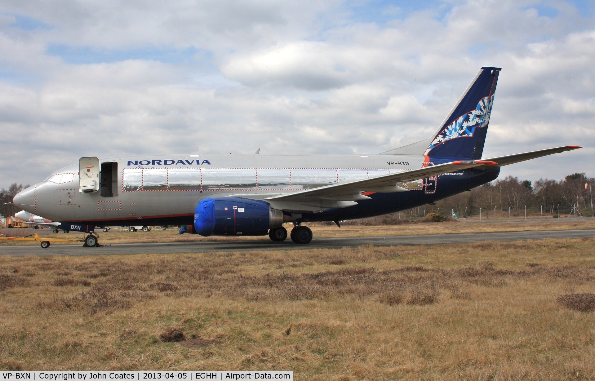 VP-BXN, 1990 Boeing 737-53A C/N 24754, Returning from high speed engine running