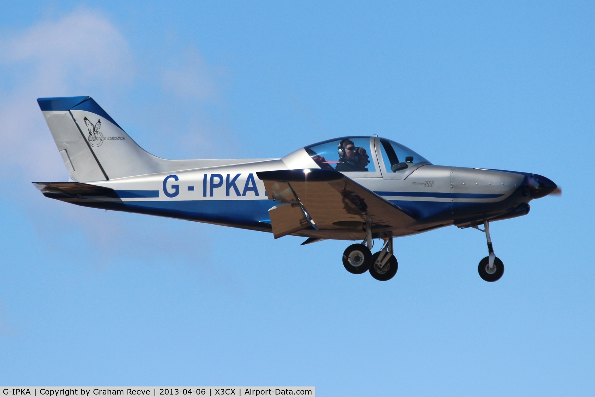 G-IPKA, 2005 Alpi Aviation Pioneer 300 C/N PFA 330-14355, About to land at Northrepps.
