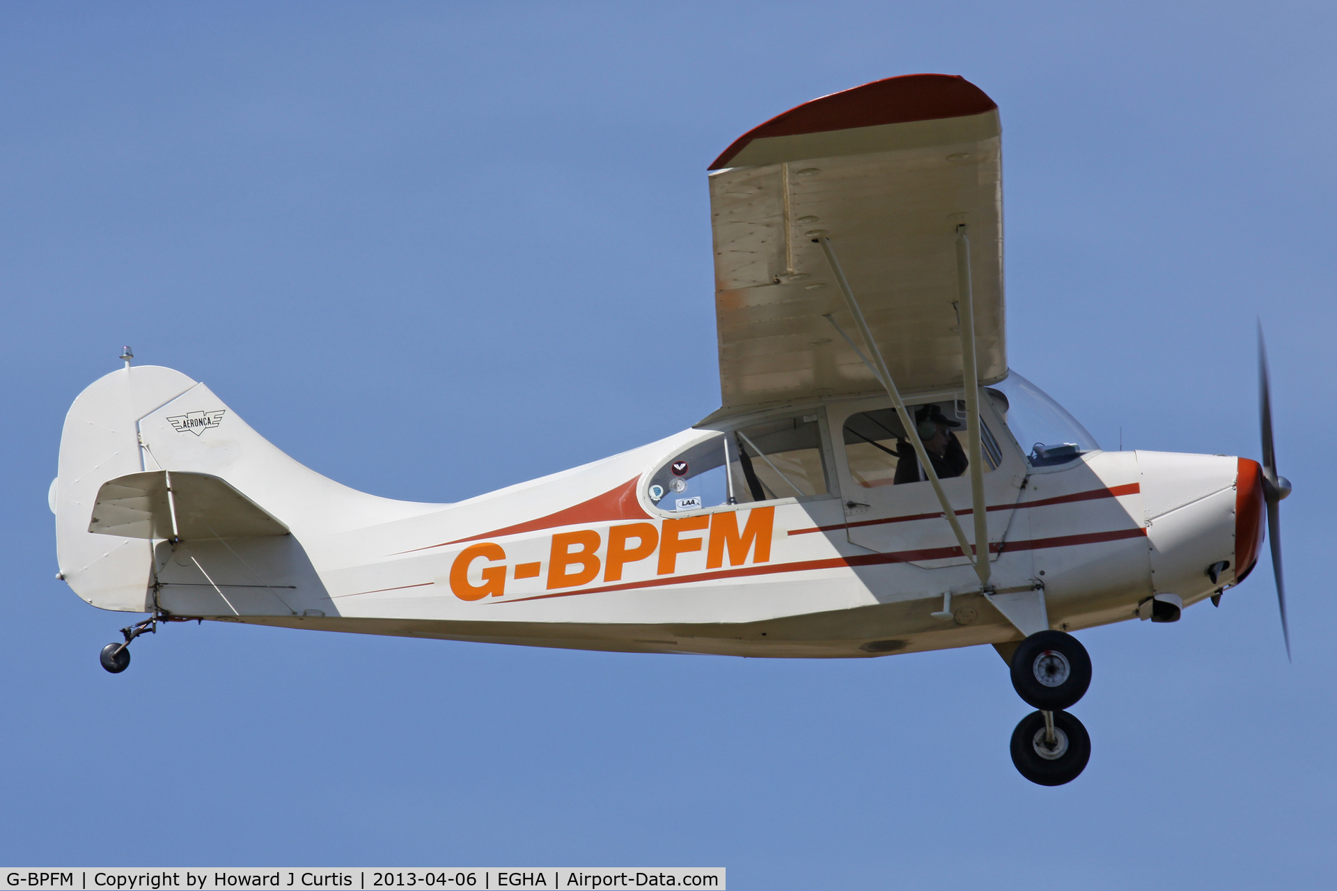 G-BPFM, 1946 Aeronca 7AC Champion C/N 7AC-4751, Privately owned. Caught on departure.