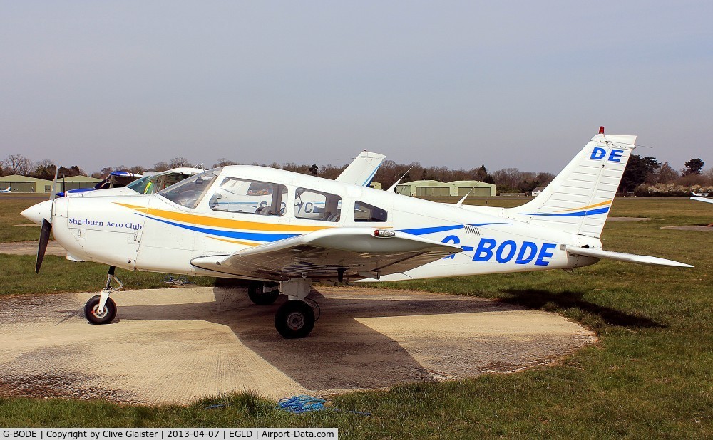 G-BODE, 1988 Piper PA-28-161 Cherokee Warrior II C/N 2816039, Ex: N9603N > G-BODE - Originally owned to, C.S.E. Aviation Ltd in February 1988 and currently with, Sherburn Aero Club Ltd since August 2003