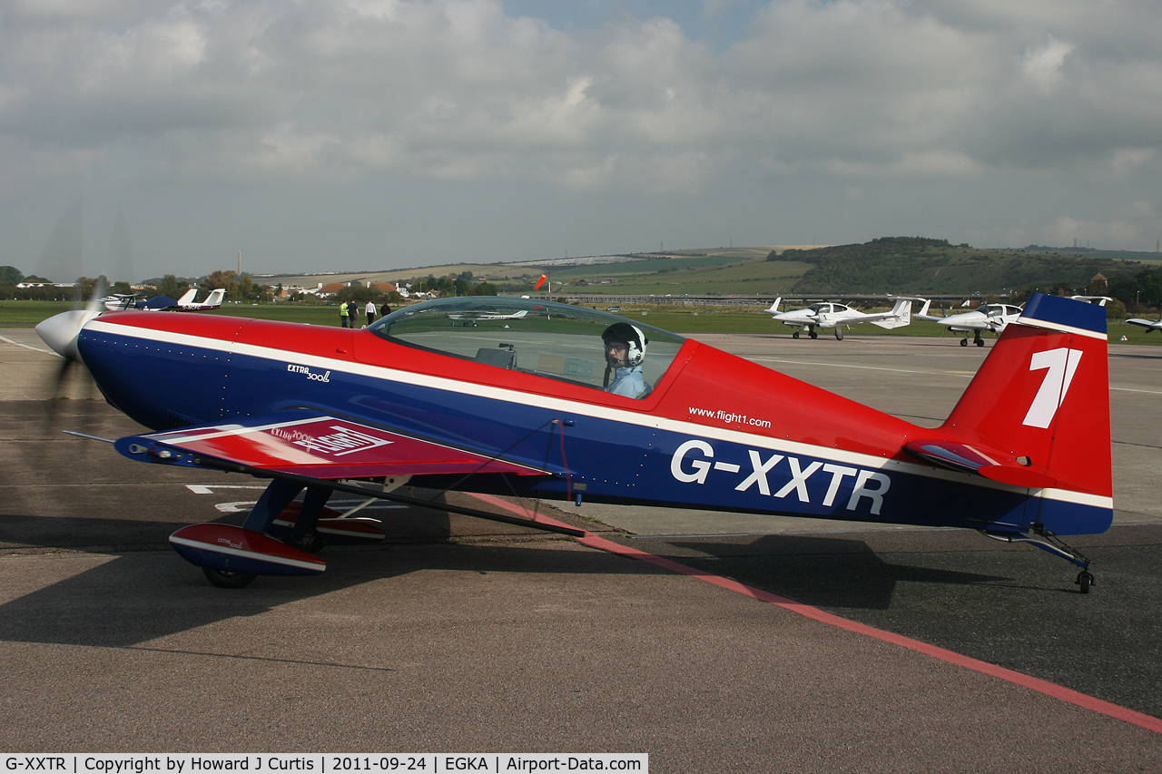 G-XXTR, 2000 Extra EA-300L C/N 126, Flight1 titles.