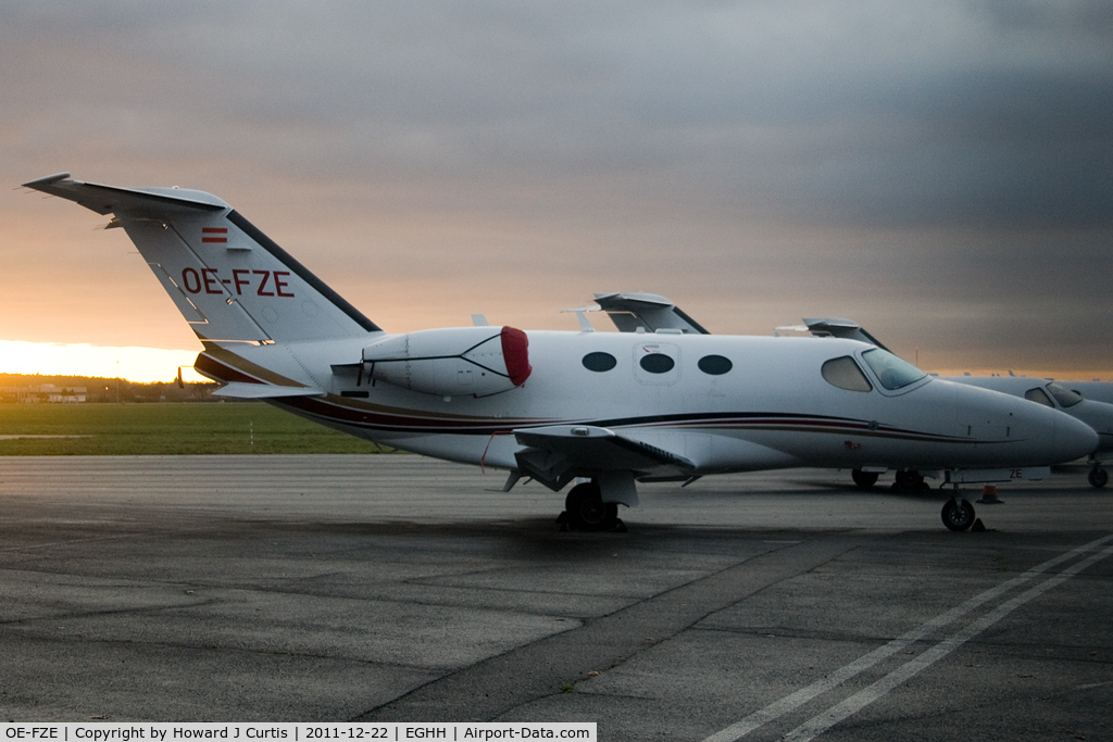 OE-FZE, 2009 Cessna 510 Citation Mustang Citation Mustang C/N 510-0217, Corporate, caught at dawn.