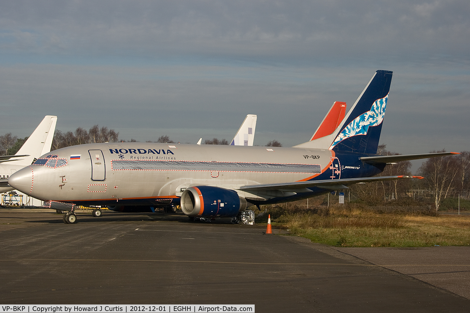 VP-BKP, 1991 Boeing 737-59D C/N 25065, Ex Nordavia, now in store here.