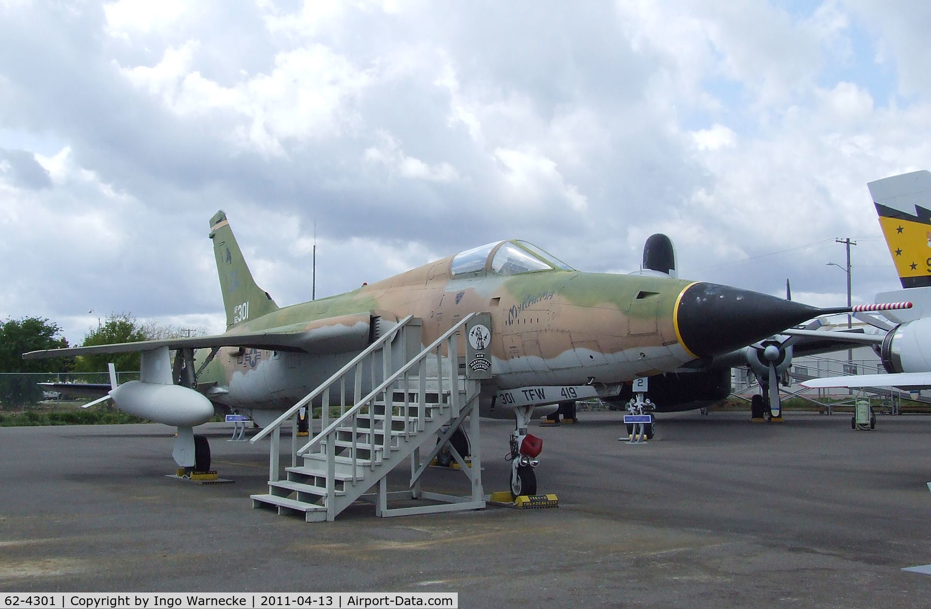 62-4301, 1962 Republic F-105D Thunderchief C/N D500, Republic F-105D Thunderchief at the Aerospace Museum of California, Sacramento CA